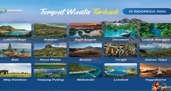 Destinasi Wisata Indonesia Ramai Dikunjungi Wisatawan Asing di Awal Tahun 2026